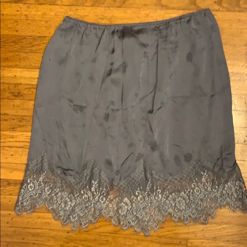 Free People satin slip skirt